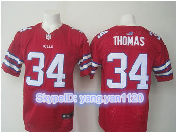 Nike Buffalo Bills #34 Thurman Thomas Red Men's Stitched NFL Elite Rush Jersey Nike Buffalo Bills #34 Thurman Thomas Red Men's Stitched NFL Elite Rush Jersey
