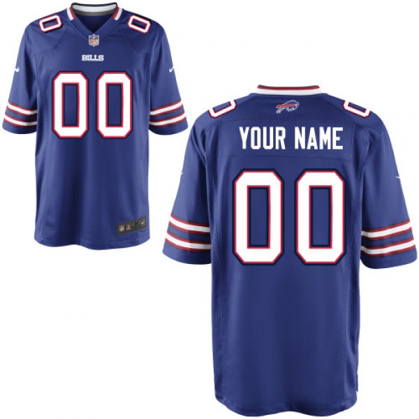 Nike Buffalo Bills Customized Game Baby Blue Jerseys