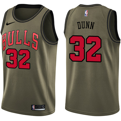 Nike Bulls #32 Kris Dunn Green Salute to Service Youth NBA Swingman Jersey Nike Bulls #32 Kris Dunn Green Salute to Service Youth NBA Swingman Jersey