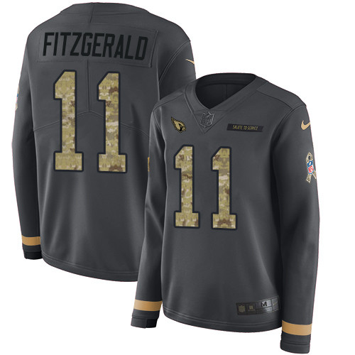 Nike Cardinals #11 Larry Fitzgerald Anthracite Salute to Service