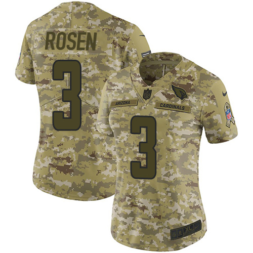 Nike Cardinals #3 Josh Rosen Camo Women's Stitched NFL Limited 2018 Salute to Service Jersey Nike Cardinals #3 Josh Rosen Camo Women's Stitched NFL Limited 2018 Salute to Service Jersey
