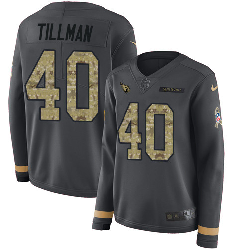 Nike Cardinals #40 Pat Tillman Anthracite Salute to Service