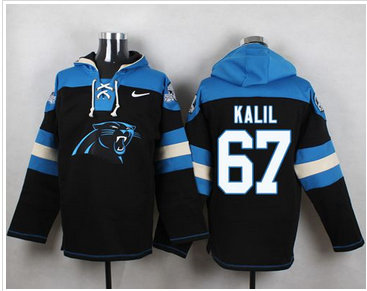 Nike Carolina Panthers #67 Ryan Kalil Black Player Pullover NFL Hoodie Nike Carolina Panthers #67 Ryan Kalil Black Player Pullover NFL Hoodie