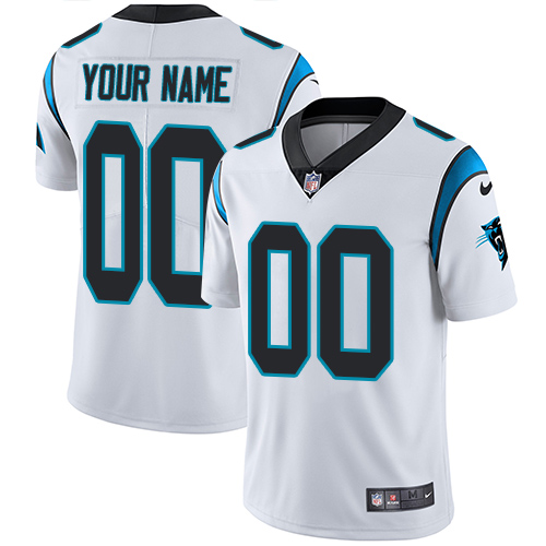 Nike Carolina Panthers Limited White Road Men's Jersey NFL Vapor Untouchable Customized jerseys