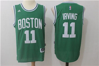Nike Celtics #11 Kyrie Irving Green Swingman Stitched NBA  Jersey