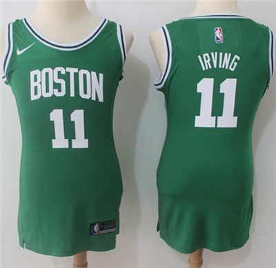 Nike Celtics #11 Kyrie Irving Green Women's NBA Swingman Icon Edition Jersey