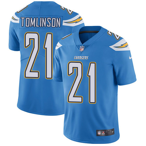 Nike Chargers #21 LaDainian Tomlinson Electric Blue Alternate Men's Stitched NFL Vapor Untouchable Limited Jersey Nike Chargers #21 LaDainian Tomlinson Electric Blue Alternate Men's Stitched NFL Vapor Untouchable Limited Jersey