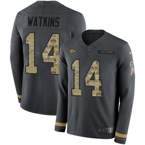 Nike Chiefs #14 Sammy Watkins Anthracite Salute to Service Youth Nike Chiefs #14 Sammy Watkins Anthracite Salute to Service Youth