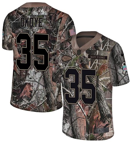 Nike Chiefs #35 Christian Okoye Camo Men's Stitched NFL Limited Rush Realtree Jersey Nike Chiefs #35 Christian Okoye Camo Men's Stitched NFL Limited Rush Realtree Jersey