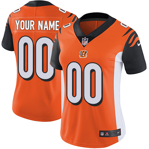 Nike Cincinnati Bengals Elite Orange Alternate Women's Jersey NFL Vapor Untouchable Customized jerseys Nike Cincinnati Bengals Elite Orange Alternate Women's Jersey NFL Vapor Untouchable Customized jerseys