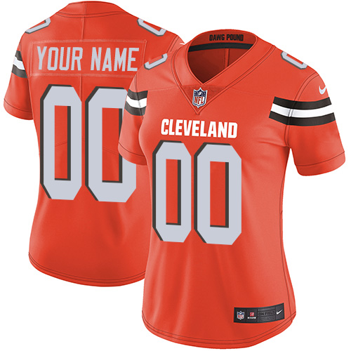 Nike Cleveland Browns Elite Orange Alternate Women's Jersey NFL Vapor Untouchable Customized jerseys Nike Cleveland Browns Elite Orange Alternate Women's Jersey NFL Vapor Untouchable Customized jerseys
