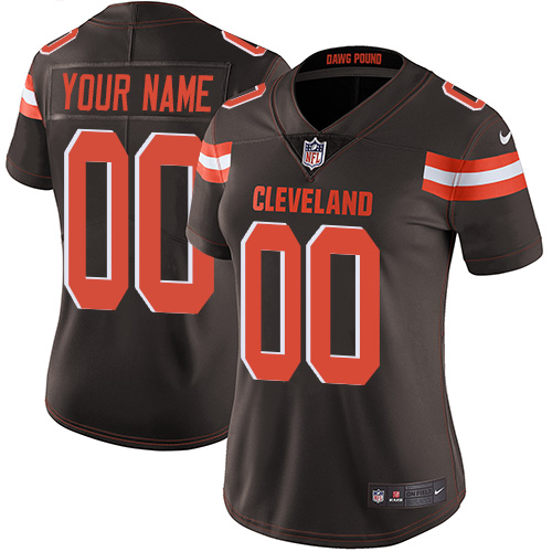 Nike Cleveland Browns Limited Brown Home Women's Jersey NFL  Vapor Untouchable Customized jerseys