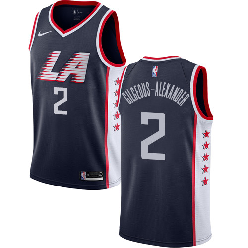 Nike Clippers #2 Shai Gilgeous-Alexander Navy NBA Swingman City Edition 2018 19 Jersey Nike Clippers #2 Shai Gilgeous-Alexander Navy NBA Swingman City Edition 2018 19 Jersey