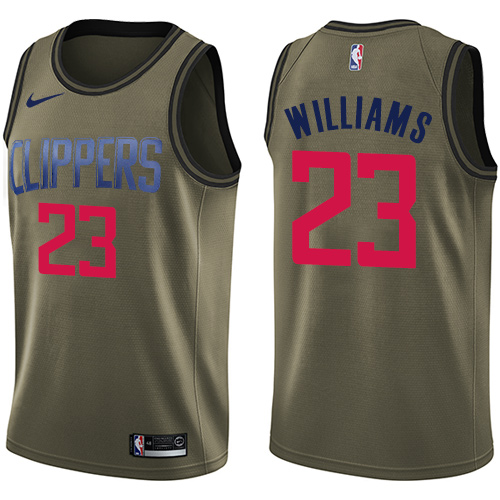 Nike Clippers #23 Louis Williams Green Salute to Service NBA Swingman Jersey Nike Clippers #23 Louis Williams Green Salute to Service NBA Swingman Jersey