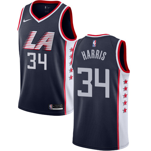 Nike Clippers #34 Tobias Harris Navy NBA Swingman City Edition 2018 19 Jersey