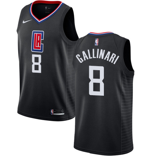 Nike Clippers #8 Danilo Gallinari Black NBA Swingman Statement Edition Jersey Nike Clippers #8 Danilo Gallinari Black NBA Swingman Statement Edition Jersey