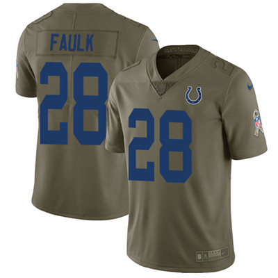 Nike Colts #28 Marshall Faulk Olive Youth Stitched NFL Limited 2017 Salute to Service Jersey Nike Colts #28 Marshall Faulk Olive Youth Stitched NFL Limited 2017 Salute to Service Jersey