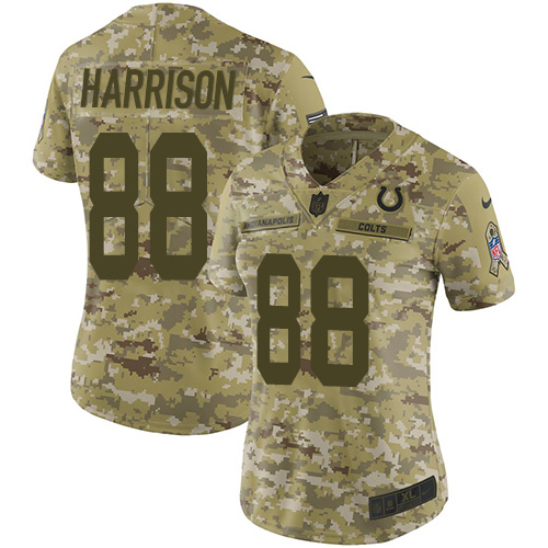 Nike Colts #88 Marvin Harrison Camo Women's Stitched NFL Limited 2018 Salute to Service Jersey Nike Colts #88 Marvin Harrison Camo Women's Stitched NFL Limited 2018 Salute to Service Jersey