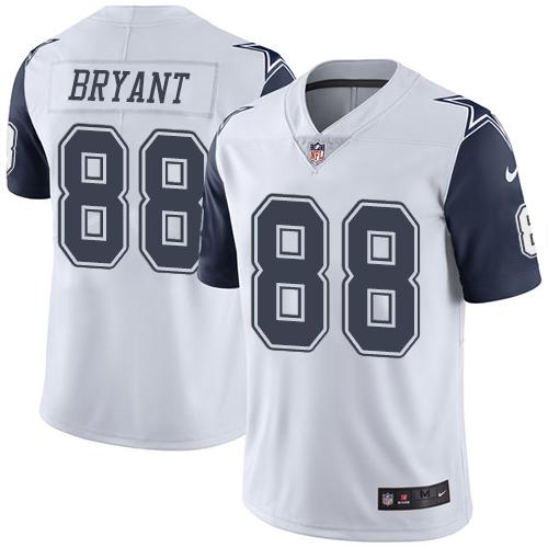 Nike Cowboys #88 Dez Bryant White Men's Stitched NFL Limited Rush Jersey Nike Cowboys #88 Dez Bryant White Men's Stitched NFL Limited Rush Jersey