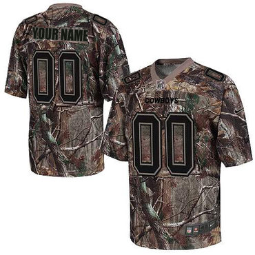 Nike Dallas Cowboys Customized Elite Camo Jerseys