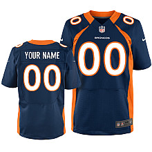 Nike Denver Broncos Customized Elite Blue Jerseys