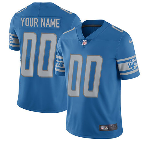 Nike Detroit Lions  Elite Blue Home Youth Jersey NFL Vapor Untouchable Customized jerseys