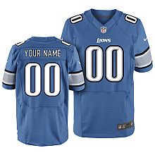 Nike Detroit Lions Customized Elite Blue Jerseys Nike Detroit Lions Customized Elite Blue Jerseys