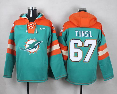 Nike Dolphins #67 Laremy Tunsil Aqua Green Player Pullover NFL Hoodie Nike Dolphins #67 Laremy Tunsil Aqua Green Player Pullover NFL Hoodie