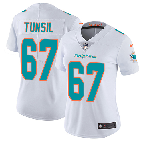 Nike Dolphins #67 Laremy Tunsil White Women's Stitched NFL Vapor Untouchable Limited Jersey Nike Dolphins #67 Laremy Tunsil White Women's Stitched NFL Vapor Untouchable Limited Jersey