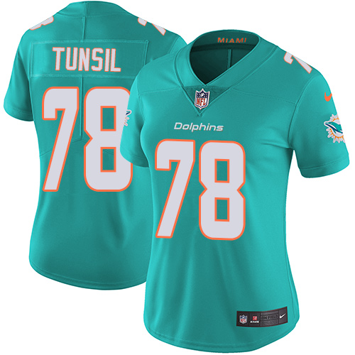 Nike Dolphins #78 Laremy Tunsil Aqua Green Team Color Women's Stitched NFL Vapor Untouchable Limited Jersey Nike Dolphins #78 Laremy Tunsil Aqua Green Team Color Women's Stitched NFL Vapor Untouchable Limited Jersey