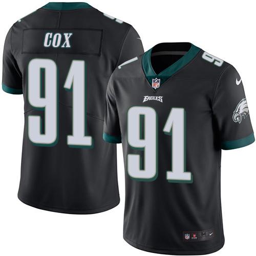 Nike Eagles #91 Fletcher Cox Black Men's Stitched NFL Limited Rush Jersey Nike Eagles #91 Fletcher Cox Black Men's Stitched NFL Limited Rush Jersey