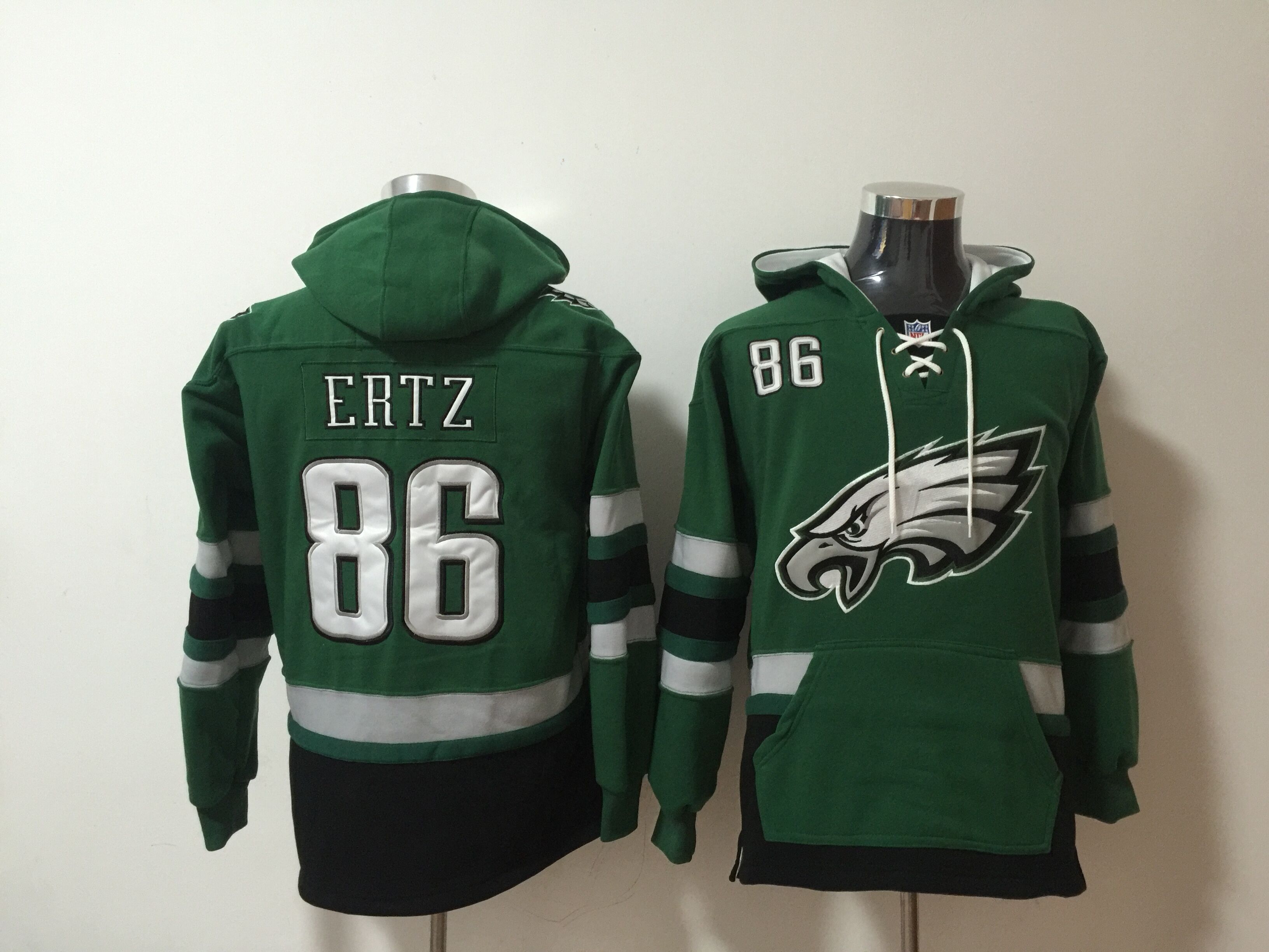 Nike Eagles 86 Zach Ertz Green All Stitched Hooded Sweatshirt Nike Eagles 86 Zach Ertz Green All Stitched Hooded Sweatshirt