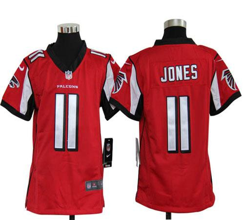 Nike Falcons #11 Julio Jones Red Team Color Youth Stitched NFL Elite Jersey Nike Falcons #11 Julio Jones Red Team Color Youth Stitched NFL Elite Jersey