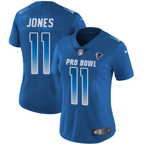 Nike Falcons #11 Julio Jones Royal Women's Stitched NFL Limited NFC 2019 Pro Bowl Jersey Nike Falcons #11 Julio Jones Royal Women's Stitched NFL Limited NFC 2019 Pro Bowl Jersey