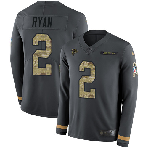Nike Falcons #2 Matt Ryan Anthracite Salute to Service Youth Nike Falcons #2 Matt Ryan Anthracite Salute to Service Youth