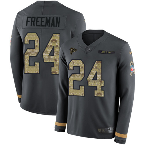 Nike Falcons #24 Devonta Freeman Anthracite Salute to Service Youth Nike Falcons #24 Devonta Freeman Anthracite Salute to Service Youth