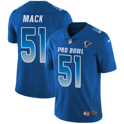 Nike Falcons #51 Alex Mack Royal Youth Stitched NFL Limited NFC 2019 Pro Bowl Jersey Nike Falcons #51 Alex Mack Royal Youth Stitched NFL Limited NFC 2019 Pro Bowl Jersey