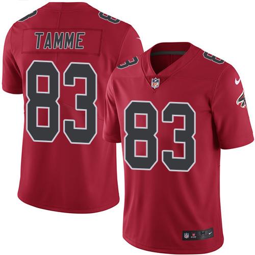 Nike Falcons #83 Jacob Tamme Red Men's Stitched NFL Limited Rush Jersey Nike Falcons #83 Jacob Tamme Red Men's Stitched NFL Limited Rush Jersey
