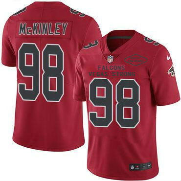 ike Falcons Red Men's CustomizedStitched NFL Limited Rush Jersey ike Falcons Red Men's CustomizedStitched NFL Limited Rush Jersey