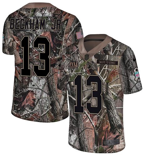 Nike Giants #13 Odell Beckham Jr Camo Youth Stitched NFL Limited Rush Realtree Jersey Nike Giants #13 Odell Beckham Jr Camo Youth Stitched NFL Limited Rush Realtree Jersey