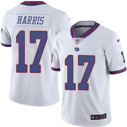 Nike Giants #17 Dwayne Harris White Men's Stitched NFL Limited Rush Jersey Nike Giants #17 Dwayne Harris White Men's Stitched NFL Limited Rush Jersey