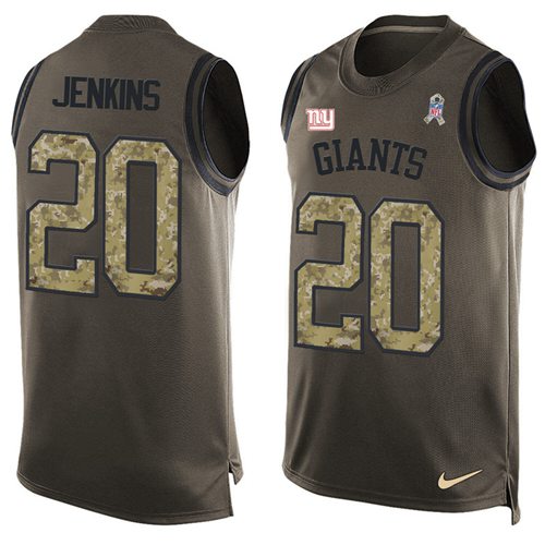 Nike Giants #20 Janoris Jenkins Green Men's Stitched NFL Limited Salute To Service Tank Top Jersey Nike Giants #20 Janoris Jenkins Green Men's Stitched NFL Limited Salute To Service Tank Top Jersey
