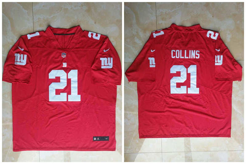 Nike Giants #21 Landon Collins Red Alternate Men's Stitched NFL Vapor Untouchable Limited Jersey