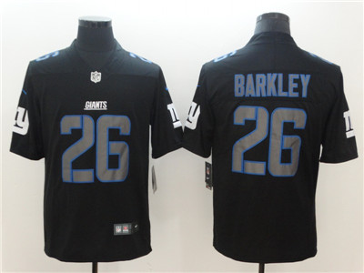 Nike Giants #26 Saquon Barkley Black Vapor Impact Limited Jersey