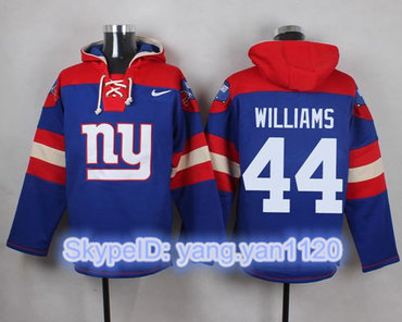 Nike Giants #44 Andre Williams Royal Blue Player Pullover NFL Hoodie Nike Giants #44 Andre Williams Royal Blue Player Pullover NFL Hoodie