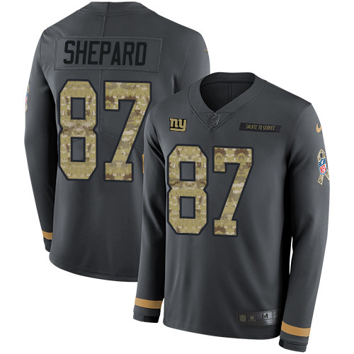Nike Giants #87 Sterling Shepard Anthracite Salute to Service Youth Nike Giants #87 Sterling Shepard Anthracite Salute to Service Youth