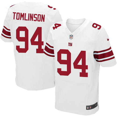 Nike Giants #94 Dalvin Tomlinson White Men's Stitched NFL Elite Jersey Nike Giants #94 Dalvin Tomlinson White Men's Stitched NFL Elite Jersey