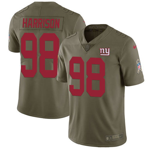 Nike Giants #98 Damon Harrison Olive Men's Stitched NFL Limited 2017 Salute to Service Jersey Nike Giants #98 Damon Harrison Olive Men's Stitched NFL Limited 2017 Salute to Service Jersey