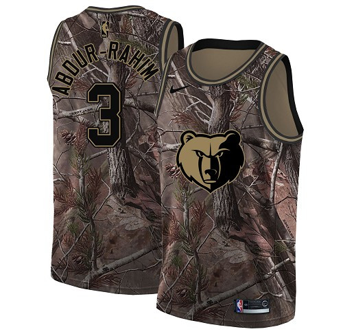 Nike Grizzlies #3 Shareef Abdur-Rahim Camo NBA Swingman Realtree Collection Jersey