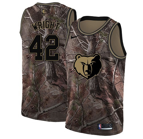 Nike Grizzlies #42 Lorenzen Wright Camo NBA Swingman Realtree Collection Jersey